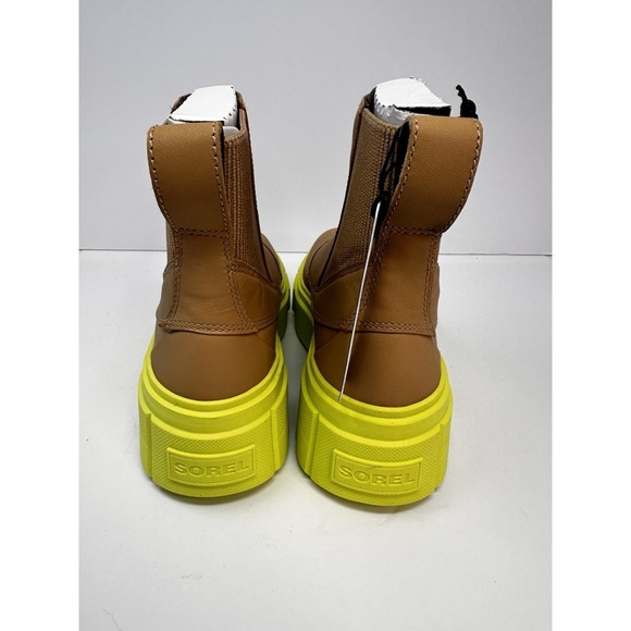 Women Sorel CARIBOU X Boot Womens 7.5 Tan Yellow Chelsea Waterproof NIB